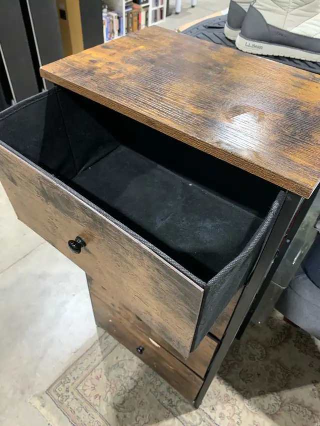 Industrial Style 4-Drawer Fabric Storage Tower