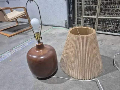 Brown Vintage Ceramic Table Lamp