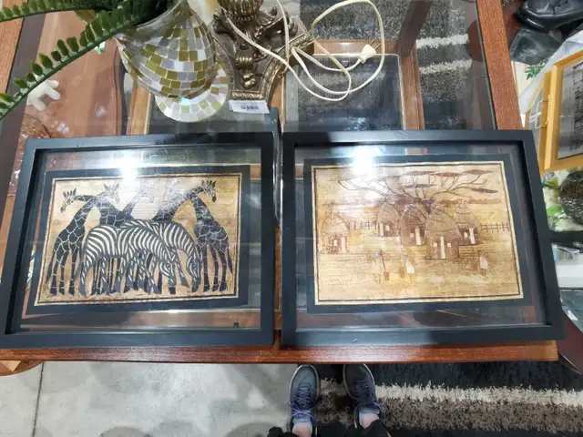 African Art Framed Prints (set)