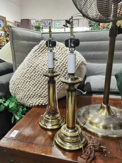 Brass Table Lamps - tested - 2 available