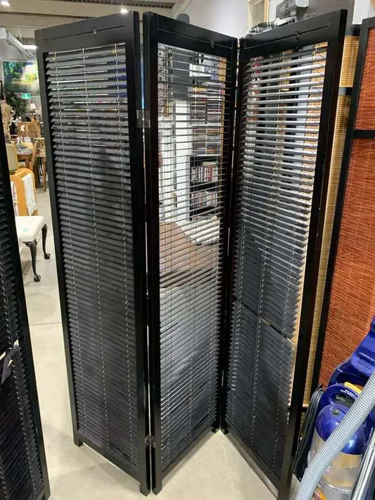 3-Panel Folding Room Divider - Good Condition
