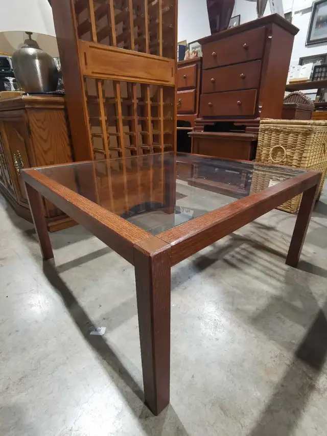 Wood and Glass top Coffee Table