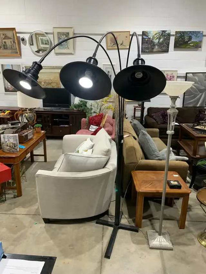 Three-Head Arc Floor Lamp