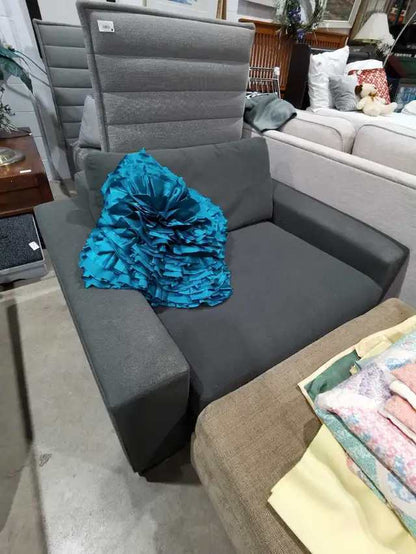 Modern Grey Armchairs - 2 available