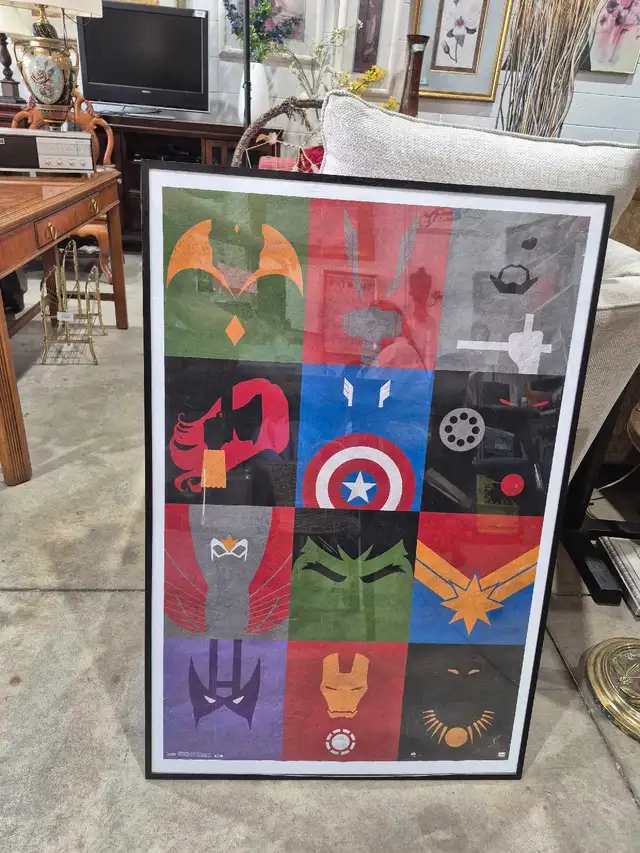 Marvel Superhero Minimalist Poster