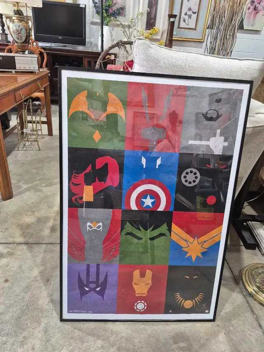 Marvel Superhero Minimalist Poster
