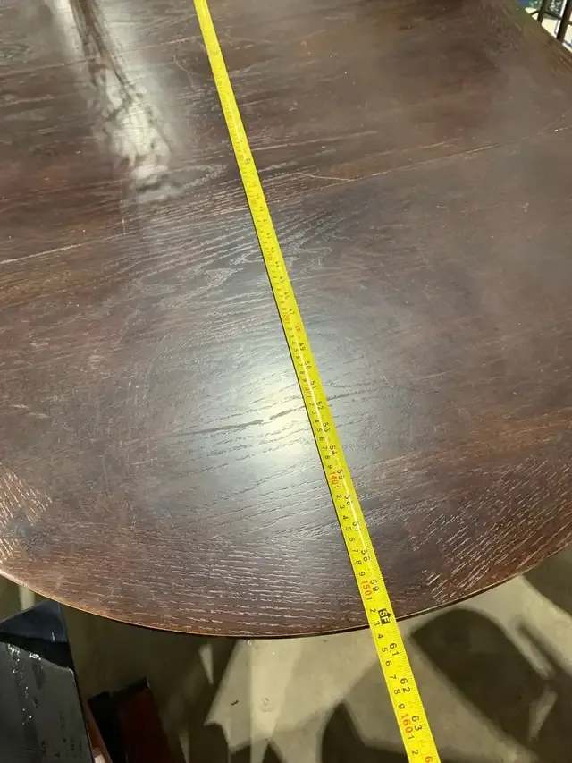 Bar Height Dark Wood Extending Pedestal Dining Table