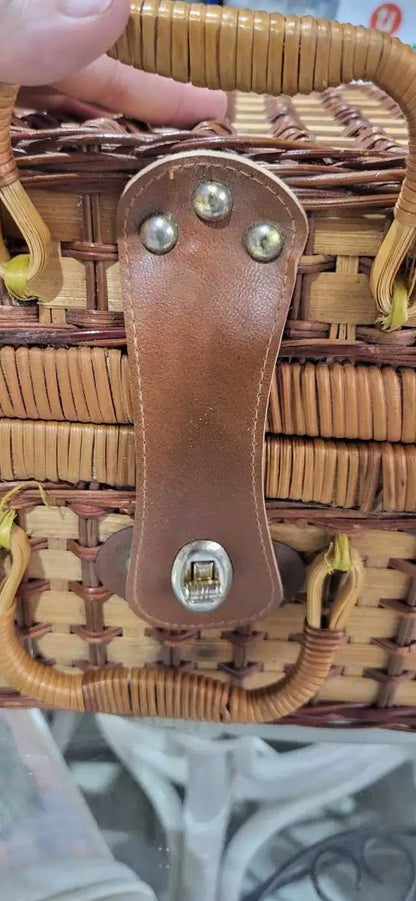 Wicker Picnic Basket Set
