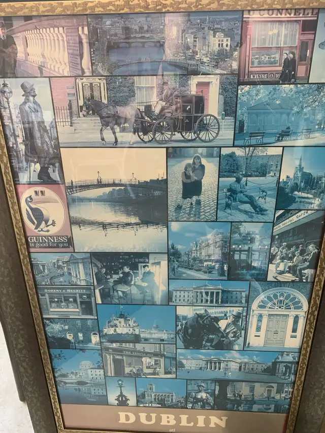 Dublin Photo Collage Framed Art