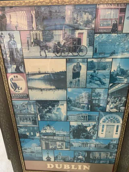 Dublin Photo Collage Framed Art