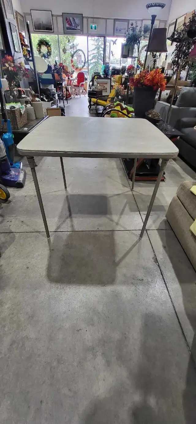Folding Square Card Table with Locking Legs