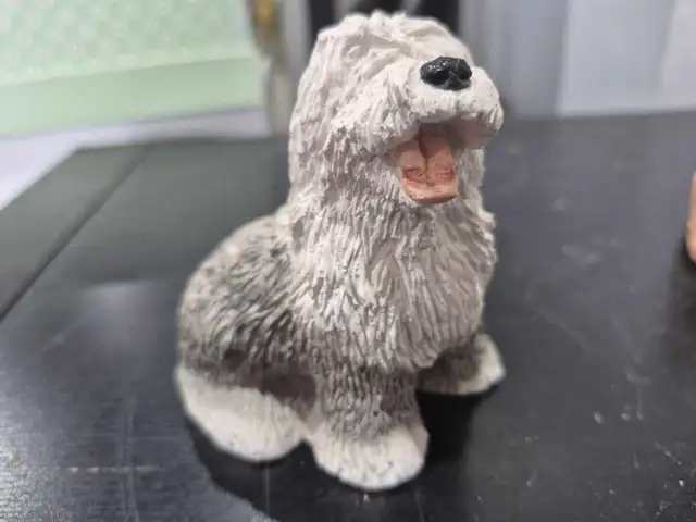 Dog Figurines - Bassett Hound + Sheep Dog