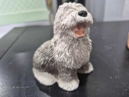 Dog Figurines - Bassett Hound + Sheep Dog