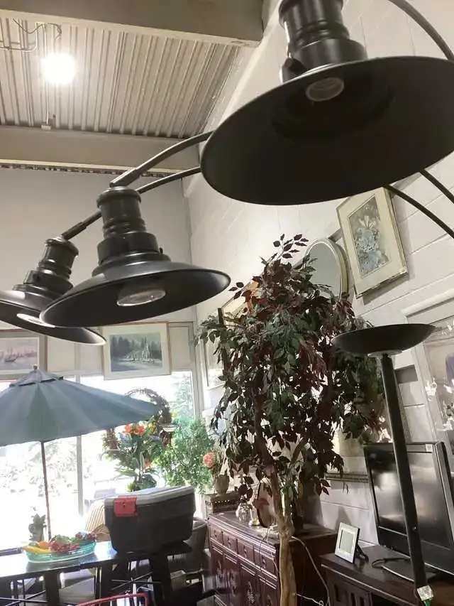Black Multi-Head Floor Lamp - 3 Heads