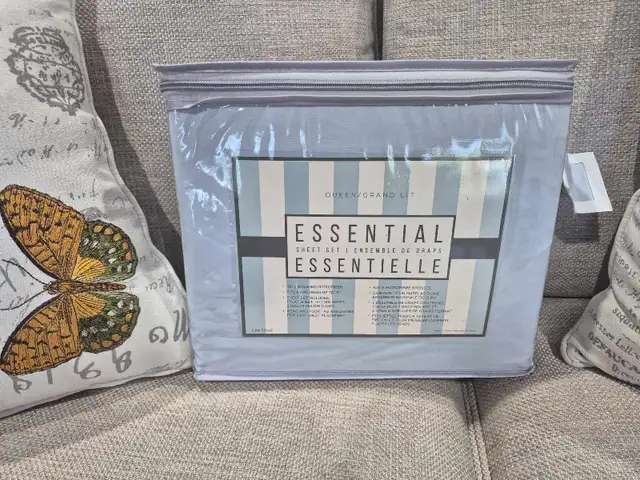 Light Blue Essential Queen Sheet Set