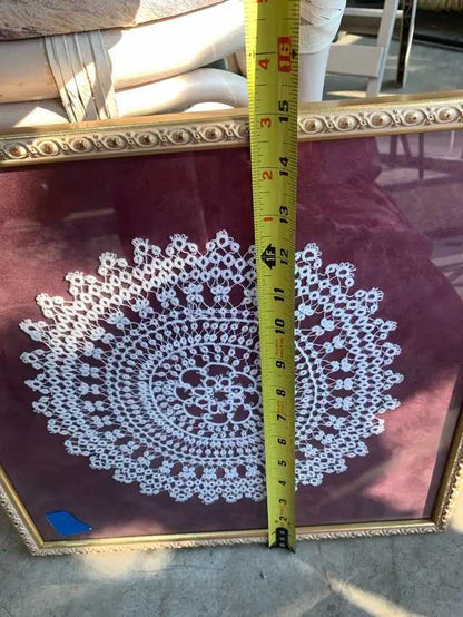 Vintage Framed Lace Art