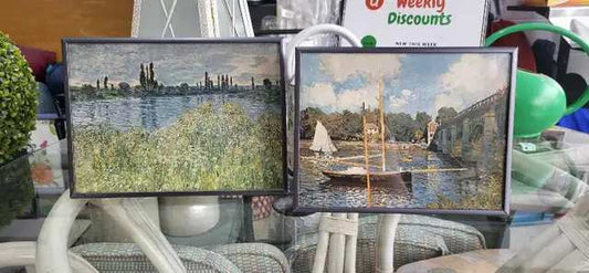 Claude Monet Framed Gallery Prints - Set of 2
