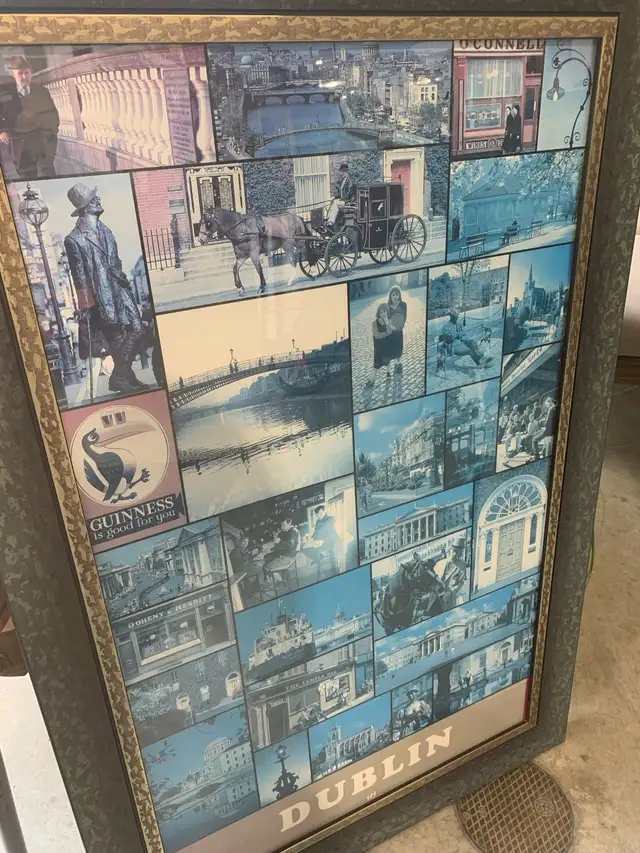 Dublin Photo Collage Framed Art