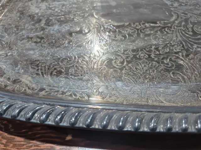 Leonard EP Brass Silver-Plated Serving Tray