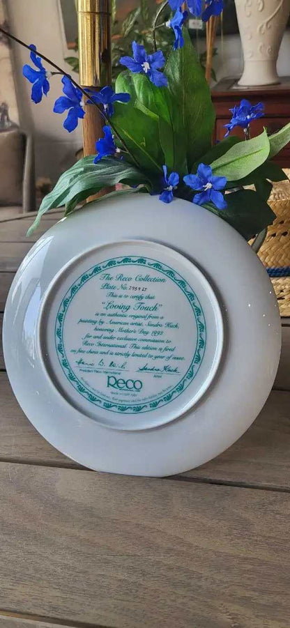 Reco Loving Touch Collector Plate