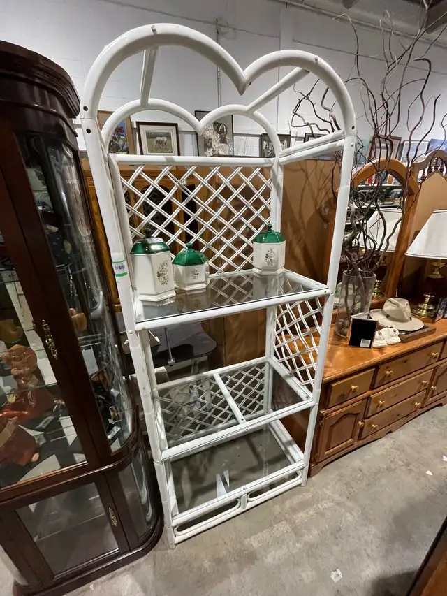 McGuire Wicker Display Shelf
