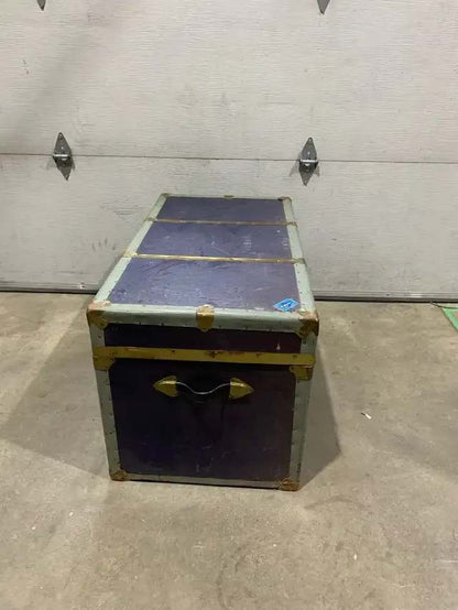 Vintage Purple Storage Trunk