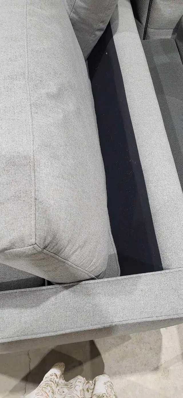 Mid-Century Modern Grey Sofa