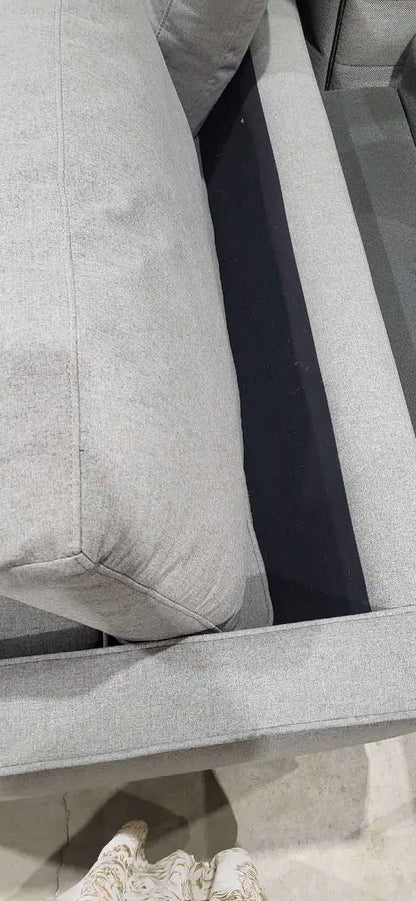 Mid-Century Modern Grey Sofa