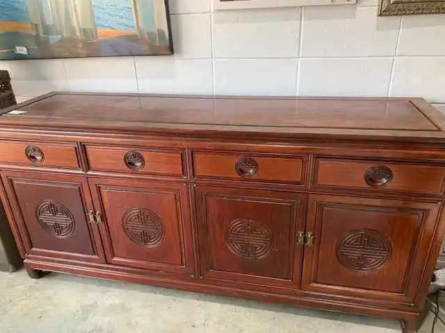 Chinese Buffet Table with Longevity Symbol