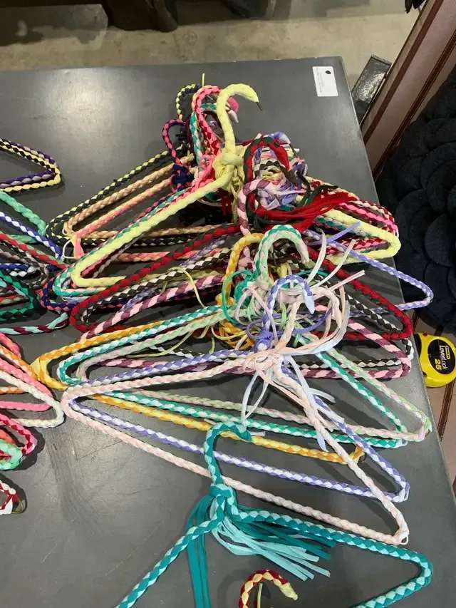 Braided Fabric Clothes Hangers 2 sets of 20