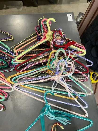Braided Fabric Clothes Hangers 2 sets of 20
