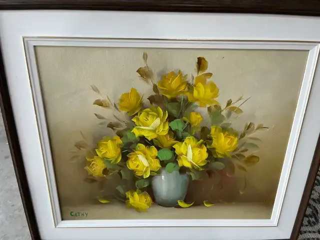 Cathy Floral Oil Painting