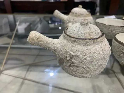 Textured Japanese Tea Set