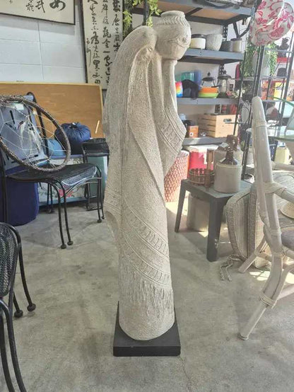 1984 Austin Prod. Acoma Woman w/ Vase Sculpture