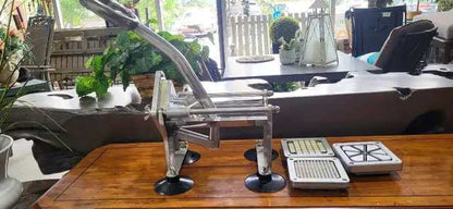 Commercial Potato Cutter with Multiple Size Blades
