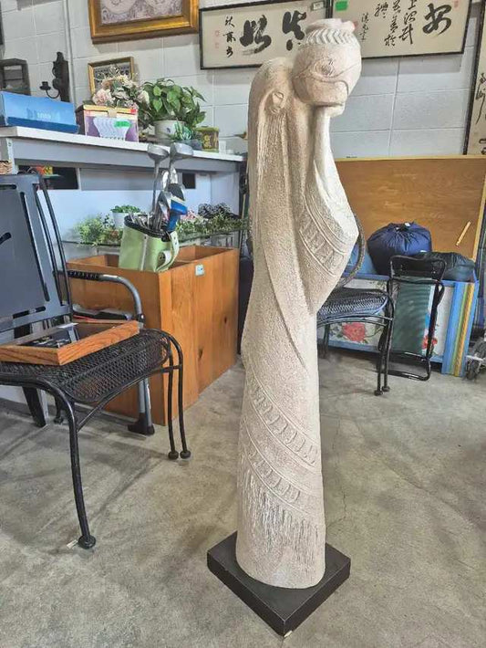 1984 Austin Prod. Acoma Woman w/ Vase Sculpture
