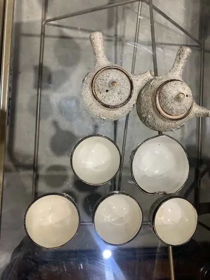 Textured Japanese Tea Set