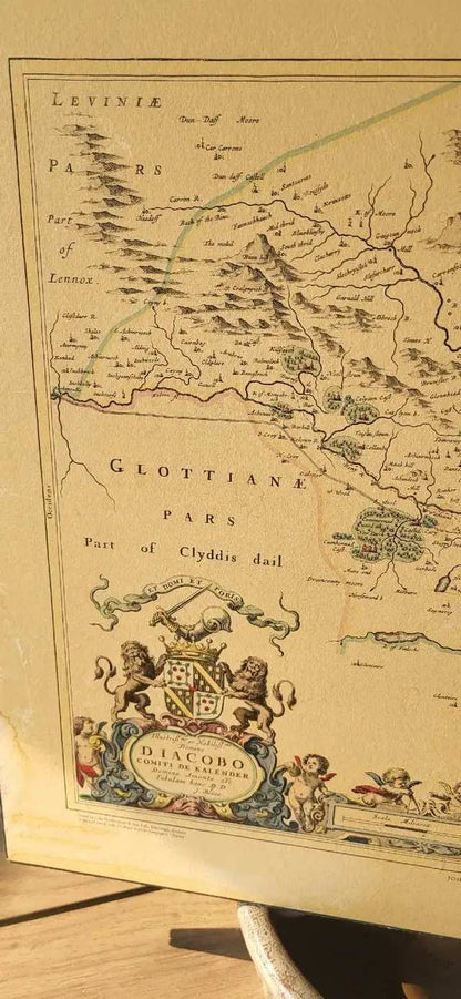 Vintage Sterlinensis Prefectvra Map Print