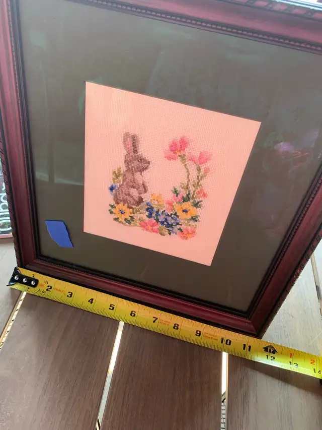 Cross-Stitch Rabbit Wall Art