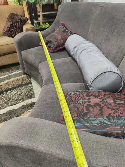 Soft Curved Grey Sofa