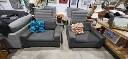 McCreary Modern Grey Accent Chairs
