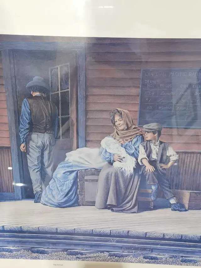 The Arrival Canadian Pacific Railway Print