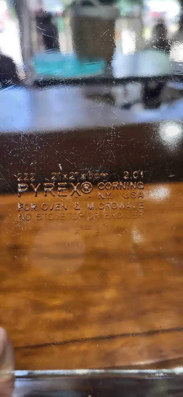 Vintage Pyrex Baking Dish and Pie Plate Set