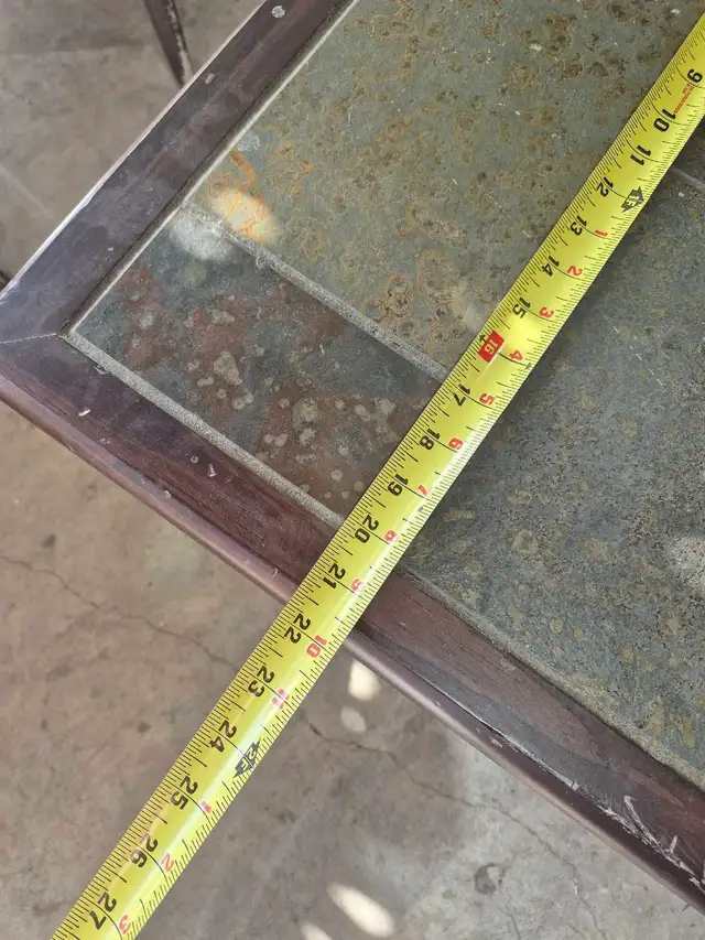 Tiled Top Coffee Table with Metal Legs