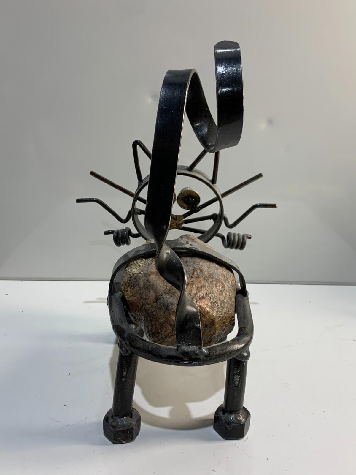 Cat Metal Sculpture art