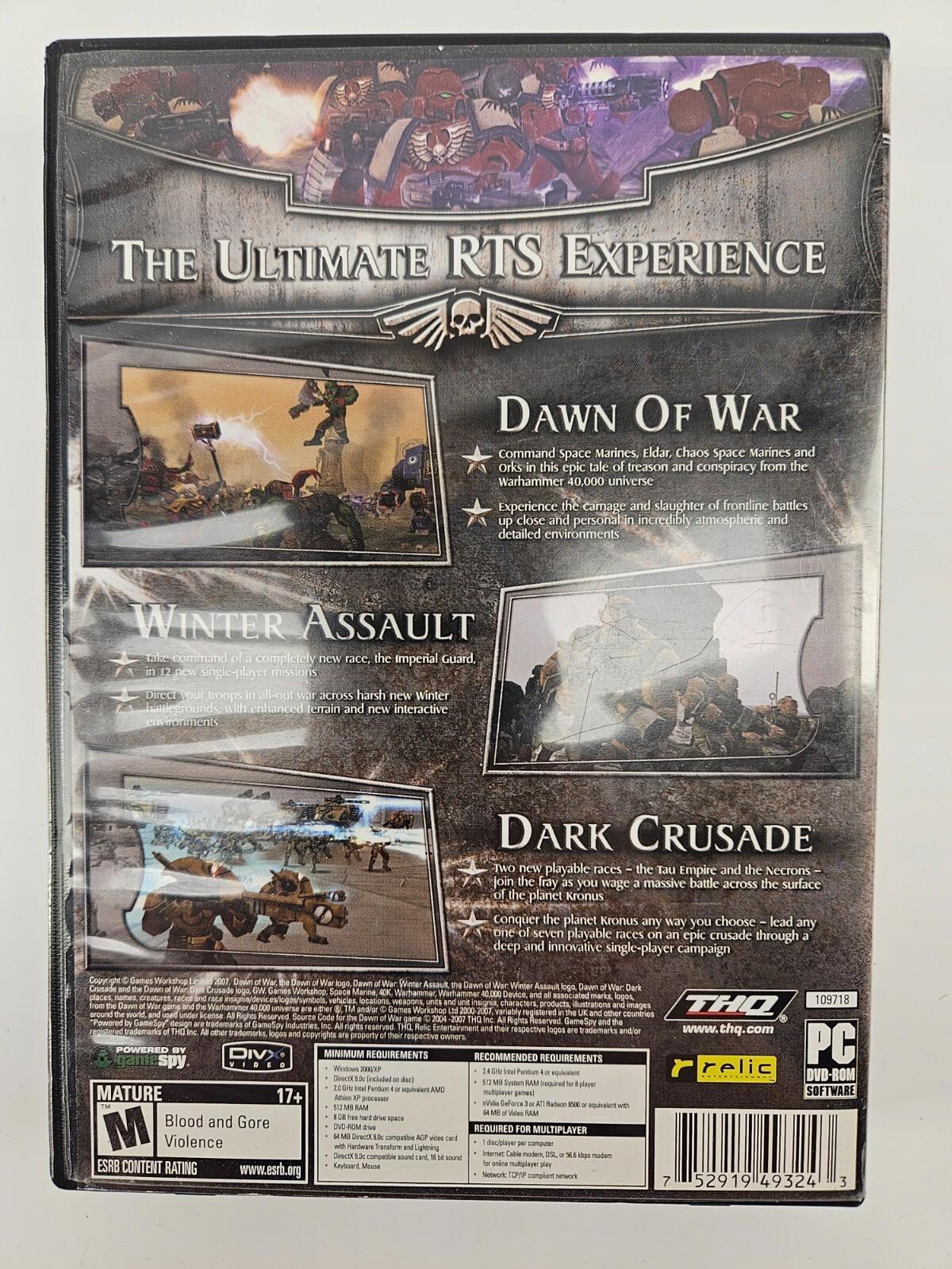 Warhammer 40,000 : Dawn of War -- Platinum Edition (PC, 2007)