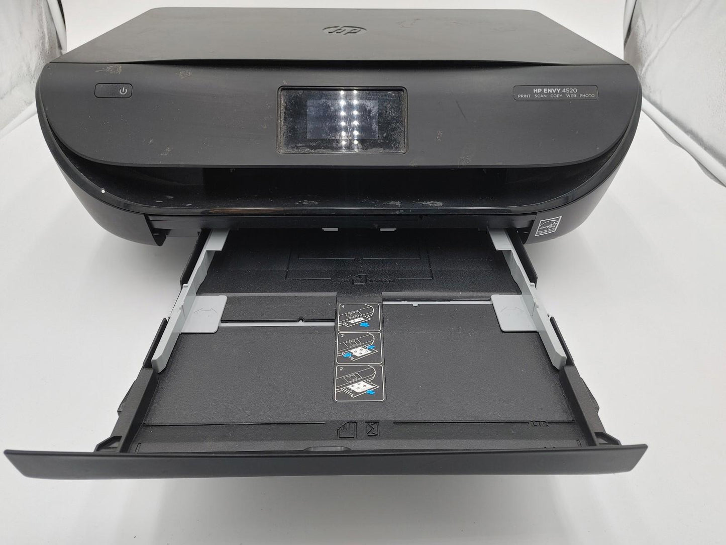 HP ENVY 4520 All-in-One Printer Black Tested Working Needs New Ink - Fair