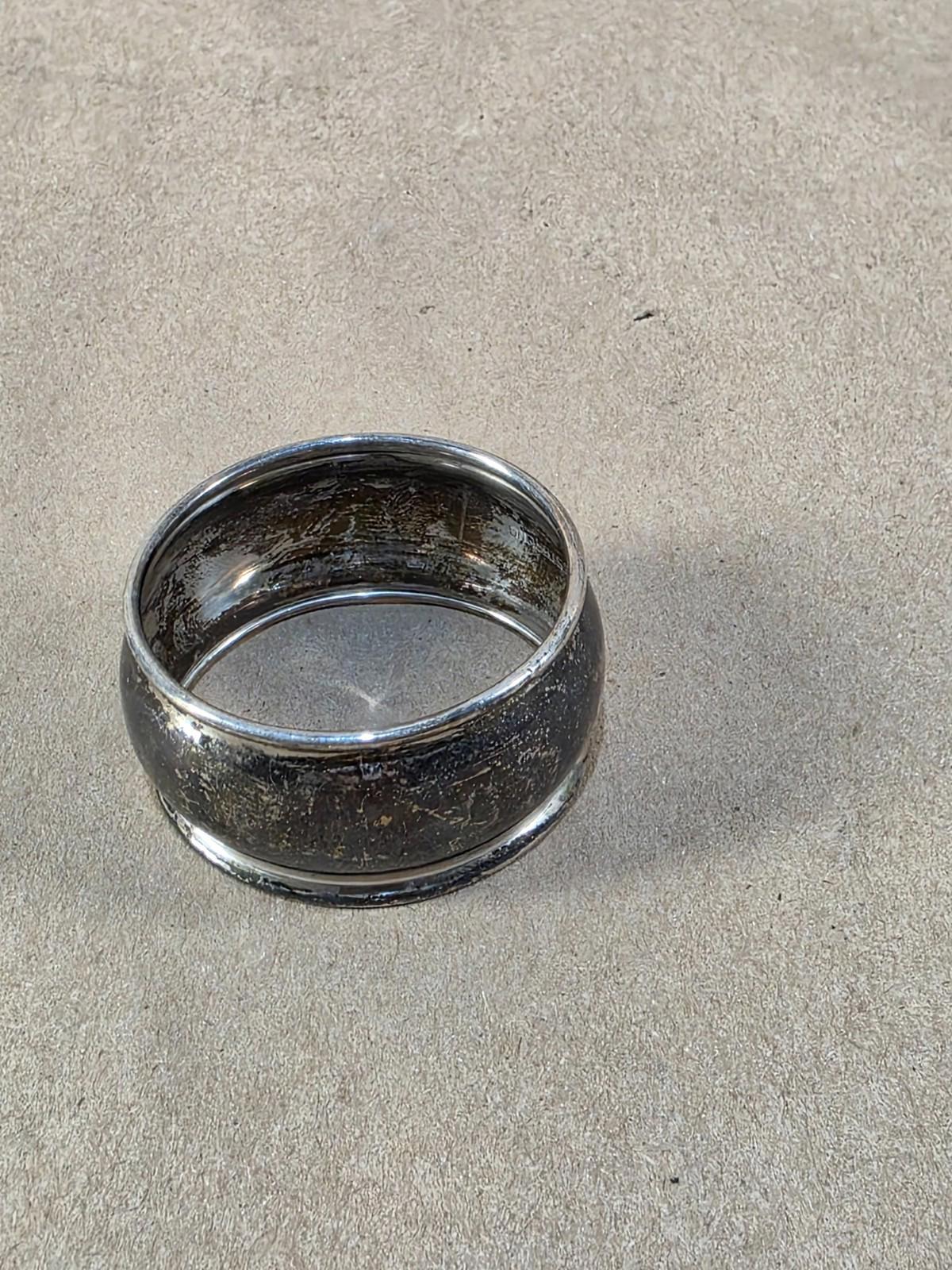 Vintage Birks Sterling Silver Napkin Ring Antique Art Deco 1930s
