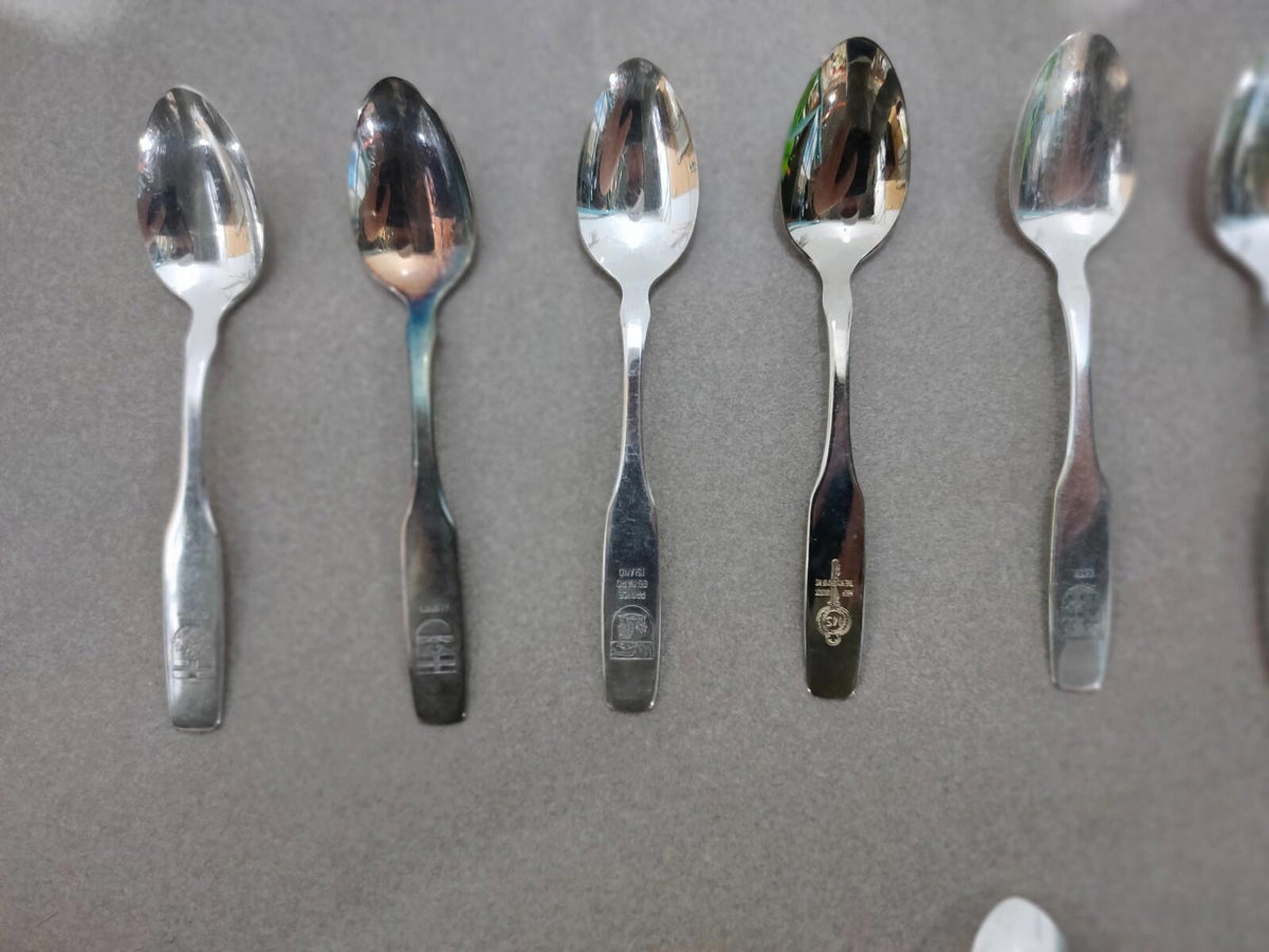 Lot of 18 Vintage Silversmith Collector Spoon Canada Commemorative centennial