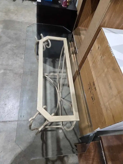 Glass Top Console Table